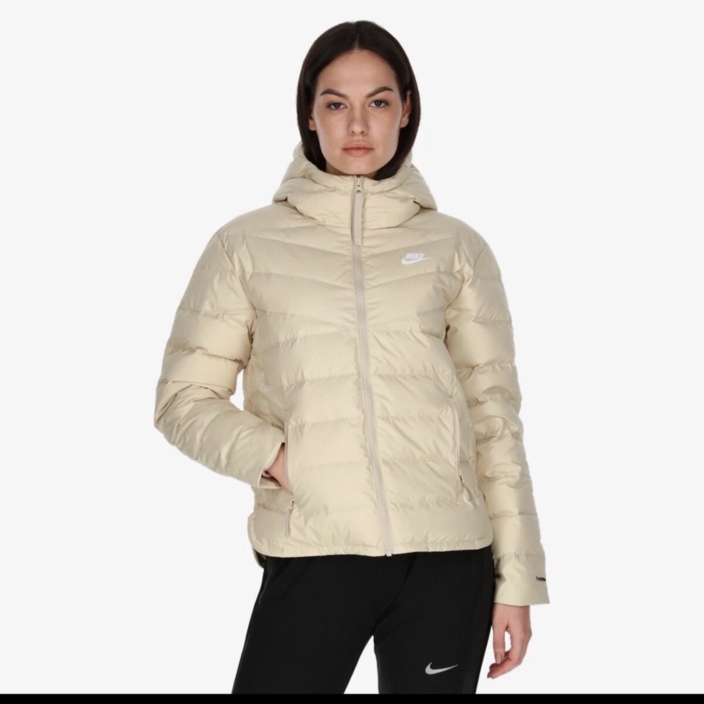 Nike Therma Fit Beige Puffer Jacket